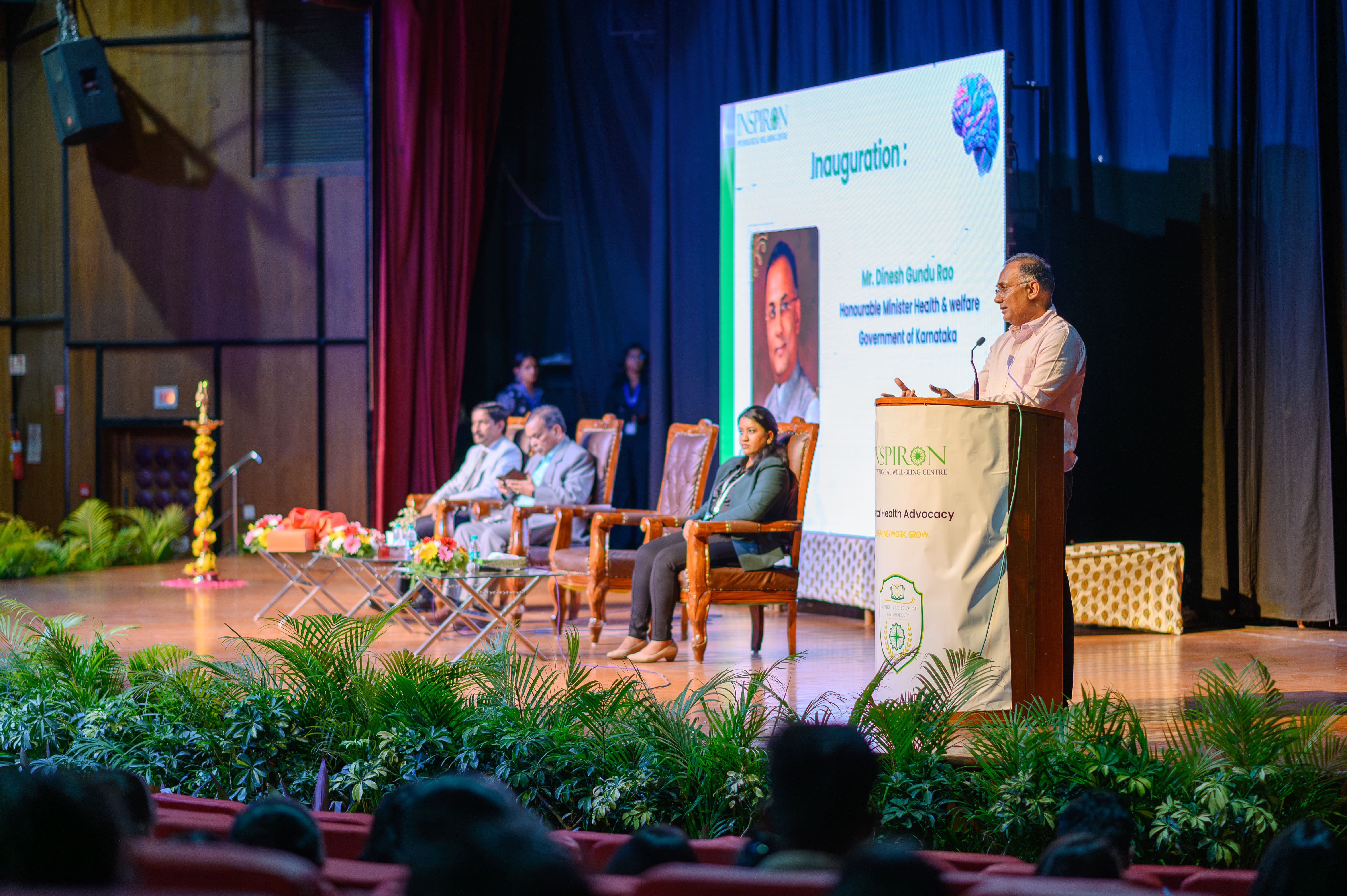 Inspirons Mental Health Advocacy 2024 event, Karnataka's Health Minister, Mr. Dinesh Gundu Rao